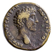 Sestertius - Marcus Aurelius IVVENTAS S C; Juventas obverse image