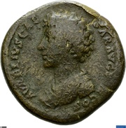 Sestertius - Marcus Aurelius IVVENTAS S C; Juventas obverse image