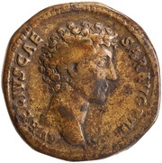 Sestertius - Marcus Aurelius PIETAS AVG S C obverse image