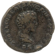 Sestertius - Antoninus Pius and Marcus Aurelius AVRELIVS CAES AVG PII F COS DES S C, Rome, 140-161 reverse image