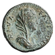 Sestertius - Faustina the Elder AETERNITAS S C; Aeternitas obverse image
