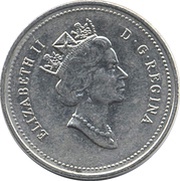 5 Cents - Elizabeth II 3rd portrait obverse image
