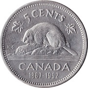 5 Cents - Elizabeth II Confederation reverse image