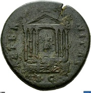 Sestertius - Faustina the Elder AETERNITAS S C, Rome, 141 reverse image