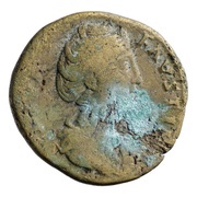 Sestertius - Faustina the Elder AVGVSTA S C; Venus obverse image