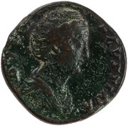 Sestertius - Faustina the Elder CERES S C; Ceres obverse image
