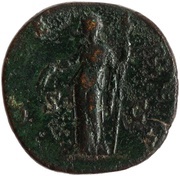 Sestertius - Faustina the Elder CERES S C; Ceres, Rome, 141 reverse image