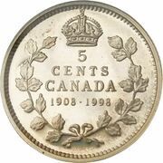 5 Cents - Elizabeth II Royal Canadian Mint, Canada, 1998 reverse image