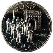 5 Cents - Elizabeth II Royal Military College, Canada, 2001 reverse image