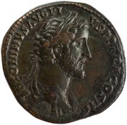 Sestertius - Antoninus Pius IMPERATOR II S C; Victory obverse image