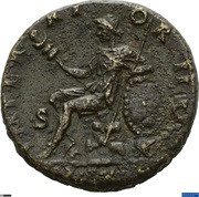Sestertius - Antoninus Pius IMPERATOR II BRITANNIA S C; Britannia, Rome, 143-144 reverse image