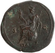 Sestertius - Antoninus Pius ITALIA S C; Italia, Rome, 143-144 reverse image