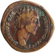 Sestertius - Marcus Aurelius HILARITAS S C; Hilaritas obverse image