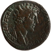 Sestertius - Marcus Aurelius S C obverse image