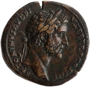 Sestertius - Antoninus Pius FELICITAS AVG S C; Felicitas obverse image