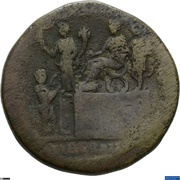 Sestertius - Antoninus Pius LIBERALITAS AVG IIII COS IIII S C, Rome, 145-161 reverse image