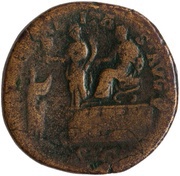 Sestertius - Antoninus Pius LIBERALITAS AVG V S C, Rome, 145-161 reverse image