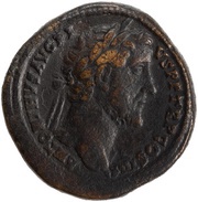 Sestertius - Antoninus Pius S C; Mars obverse image