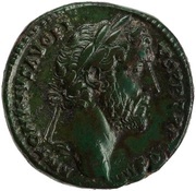 Sestertius - Antoninus Pius S C; Securitas obverse image