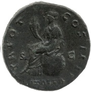 Sestertius - Antoninus Pius TR POT COS IIII ITALIA S C; Italia, Rome, 145-161 reverse image