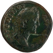Sestertius - Antoninus Pius VOTA SVSCEP DECENN III COS IIII S C obverse image