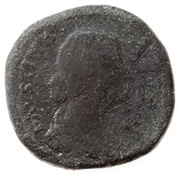 Sestertius - Faustina the Younger AVGVSTI PII FIL S C; Concordia obverse image