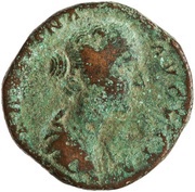 Sestertius - Faustina the Younger AVGVSTI PII FIL S C; Pietas obverse image