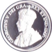 5 Cents In the name of George V; Voyageur obverse image