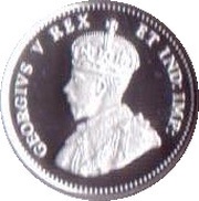 5 Cents In the name of George V; Dollar centennial obverse image
