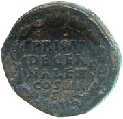 Sestertius - Antoninus Pius PRIMI DECENNALES COS IIII S C, Rome, 147-148 reverse image
