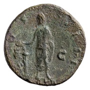Sestertius - Antoninus Pius COS IIII VOTA S C, Rome, 148-149 reverse image