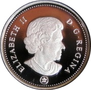 5 Cents - Elizabeth II 4th portrait; Silver Proof Issue obverse image