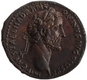 Sestertius - Antoninus Pius TR POT XIIII COS IIII MON AVG S C; Moneta obverse image