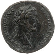 Sestertius - Antoninus Pius COS IIII S C; Annona obverse image