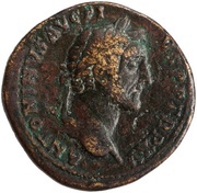 Sestertius - Antoninus Pius SALVS AVG COS IIII S C; Salus obverse image