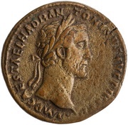 Sestertius - Antoninus Pius TR POT XV COS IIII S C; Victory obverse image