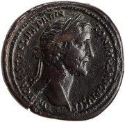 Sestertius - Antoninus Pius TR POT XV COS IIII S C obverse image