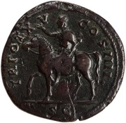 Sestertius - Antoninus Pius TR POT XV COS IIII S C, Rome, 151-152 reverse image