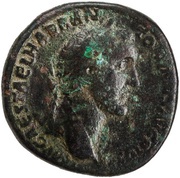 Sestertius - Antoninus Pius TR POT XV COS IIII ANNONA AVG S C; Annona obverse image