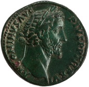 Sestertius - Antoninus Pius SALVS AVG COS IIII S C; Salus obverse image