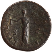 Sestertius - Antoninus Pius LIBERTAS COS IIII S C; Libertas, Rome, 153-154 reverse image