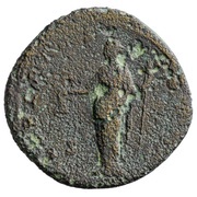 Sestertius - Antoninus Pius LIBERTAS COS IIII S C; Libertas, Rome, 153-154 reverse image