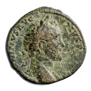 Sestertius - Antoninus Pius TR POT XIX COS IIII S C; Providentia obverse image
