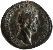 Sestertius - Antoninus Pius TR POT XX COS IIII S C; Providentia obverse image