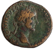 Sestertius - Antoninus Pius TR POT XX COS IIII S C; Securitas obverse image