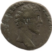 Sestertius - Marcus Aurelius TR POT XI COS II S C; Fortuna obverse image