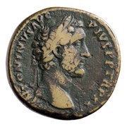 Sestertius - Antoninus Pius COS IIII S C obverse image