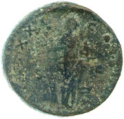 Sestertius - Antoninus Pius TR POT XXI COS IIII S C; Fortuna, Rome, 157-158 reverse image