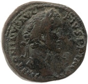 Sestertius - Antoninus Pius TR POT XXI COS IIII S C obverse image