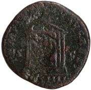 Sestertius - Antoninus Pius AED DIVI AVG REST COS IIII S C, Rome, 158-159 reverse image